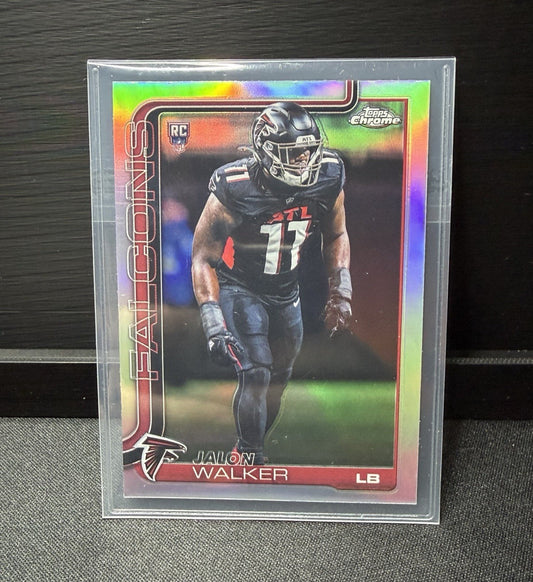 Topps 2025 Topps Chrome Rookies Jalon Walker RC Refractor #354 Falcons0