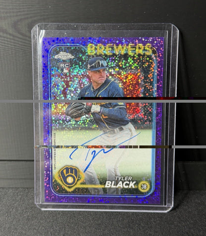 Topps 2024 Chrome Update Tyler Black RC Autograph #RA-TB Milwaukee Brewers0