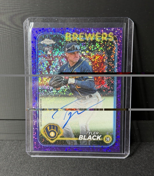 Topps 2024 Chrome Update Tyler Black RC Autograph #RA-TB Milwaukee Brewers0