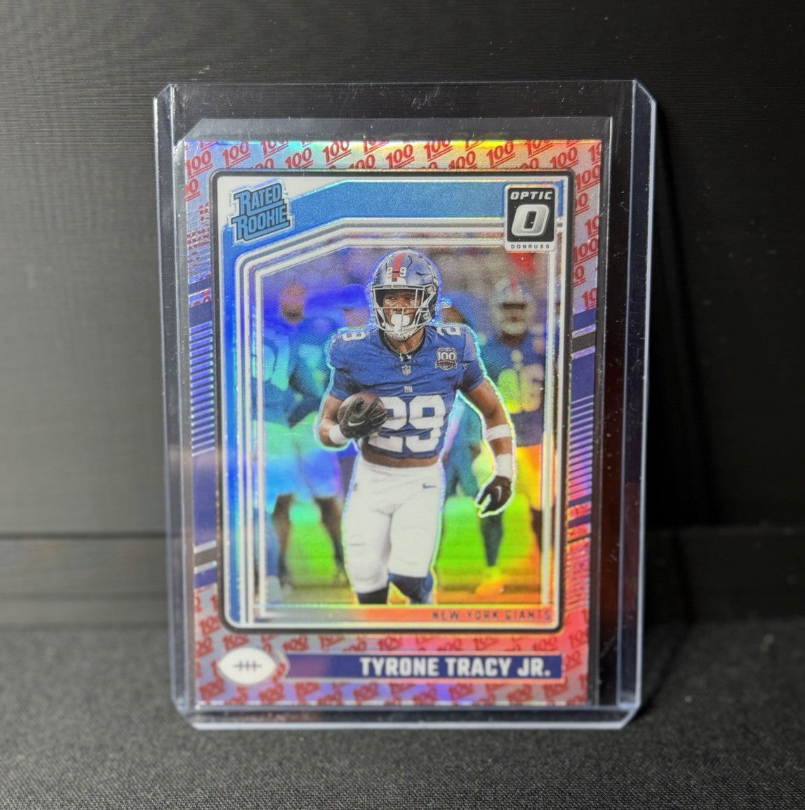 2024 Donruss Optic Tyrone Tracy Jr. Rated Rookie 100 emoji#259 Giants0