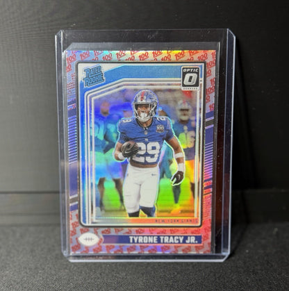 2024 Donruss Optic Tyrone Tracy Jr. Rated Rookie 100 emoji#259 Giants0