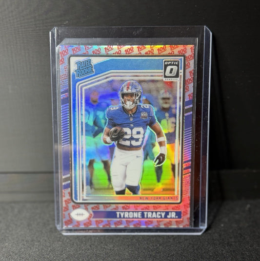 2024 Donruss Optic Tyrone Tracy Jr. Rated Rookie 100 emoji#259 Giants0