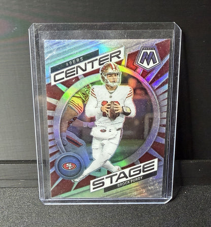 2023 Mosaic Center Stage Insert Brock Purdy silver  #CS-BP San Francisco 49ers0